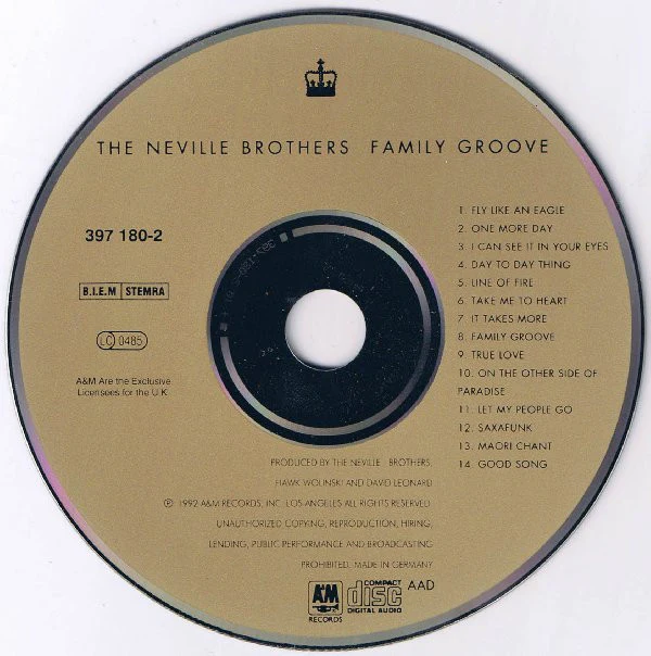 The Neville Brothers - Family Groove (CD, Album) - Image 3