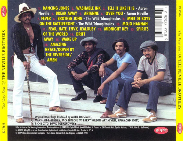 The Neville Brothers - The Very Best Of The Neville Brothers (CD, Comp) - Image 2