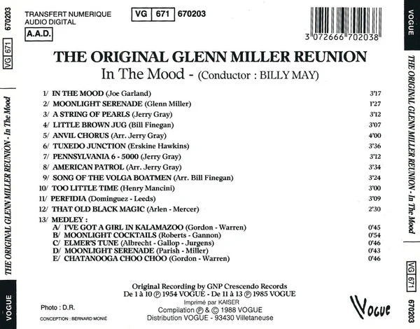 The Original Glenn Miller Reunion - In The Mood (CD) - Image 2