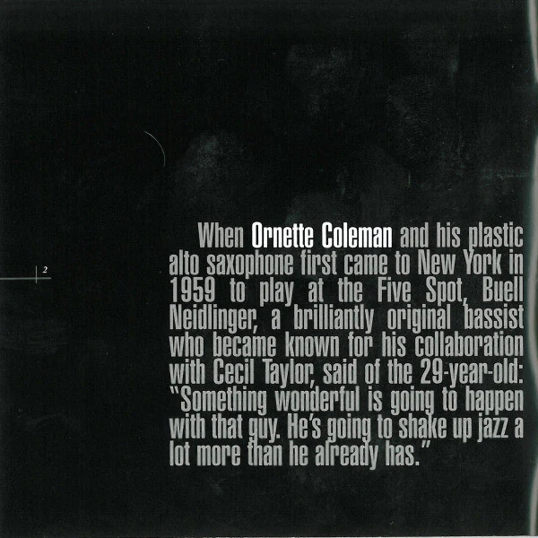 The Ornette Coleman Quartet - Ornette! (CD, Album, RE, RM) - Image 2