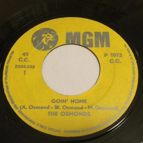 The Osmonds - Goin' Home / Are You Up There? (7", Single)