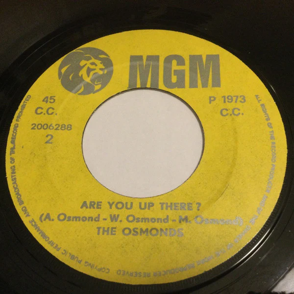 The Osmonds - Goin' Home / Are You Up There? (7", Single) - Image 2