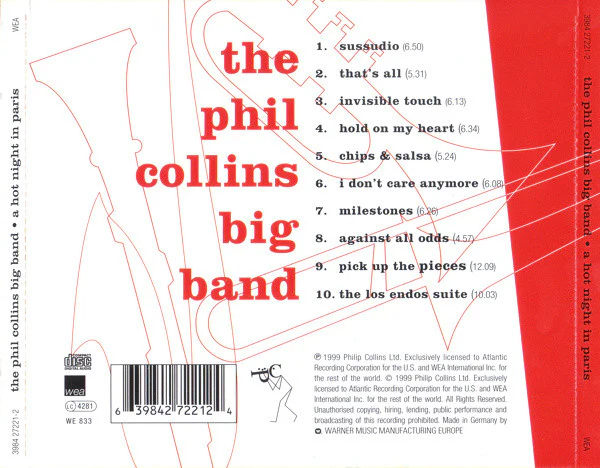 The Phil Collins Big Band - A Hot Night In Paris (CD, Album) - Image 2