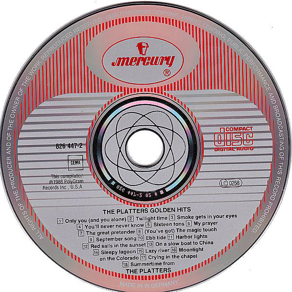 The Platters - Golden Hits (CD, Comp, RM) - Image 3
