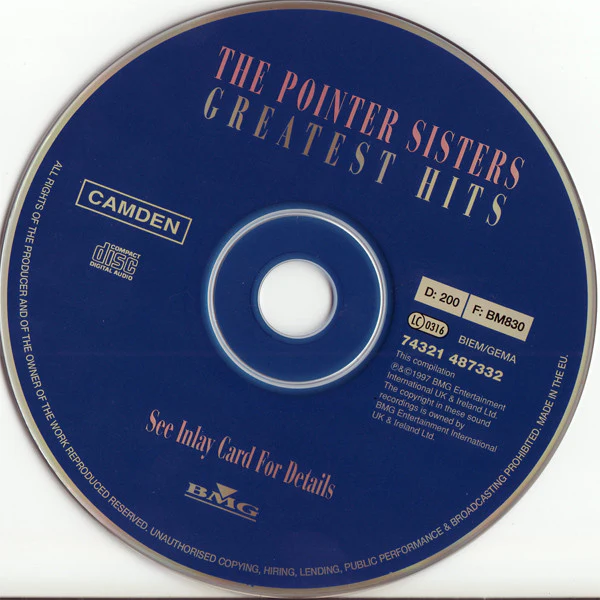 The Pointer Sisters* - Greatest Hits (CD, Comp) - Image 3