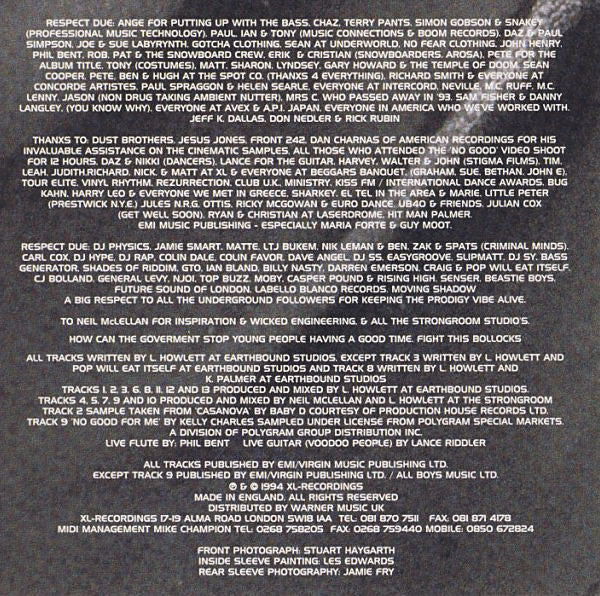 The Prodigy - Music For The Jilted Generation (CD, Album) - Image 5