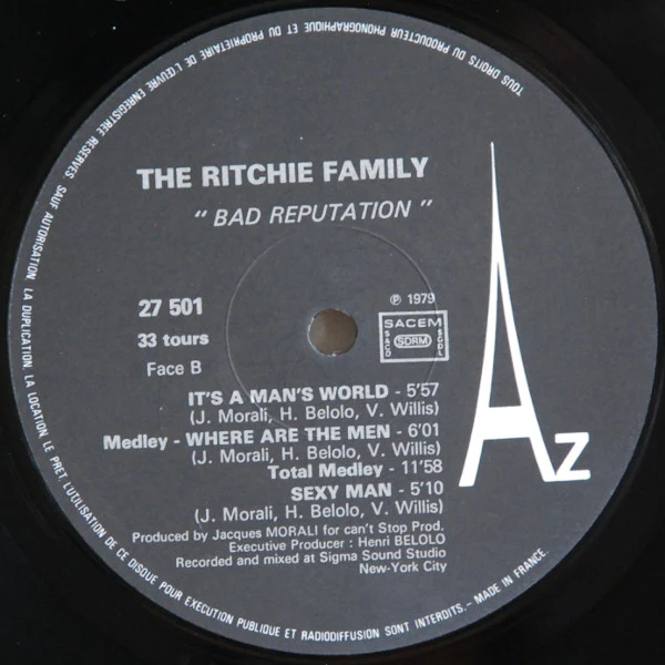 The Ritchie Family - Bad Reputation (LP, Album) - Image 4