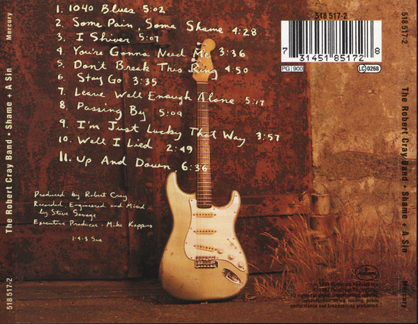 The Robert Cray Band - Shame + A Sin (CD, Album) - Image 2
