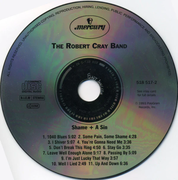 The Robert Cray Band - Shame + A Sin (CD, Album) - Image 3