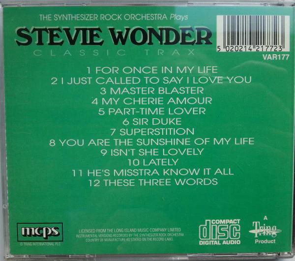 The Rockridge Synthesizer Orchestra - The Synthesizer Rock Orchestra Plays Stevie Wonder Classic Trax (CD) - Image 3