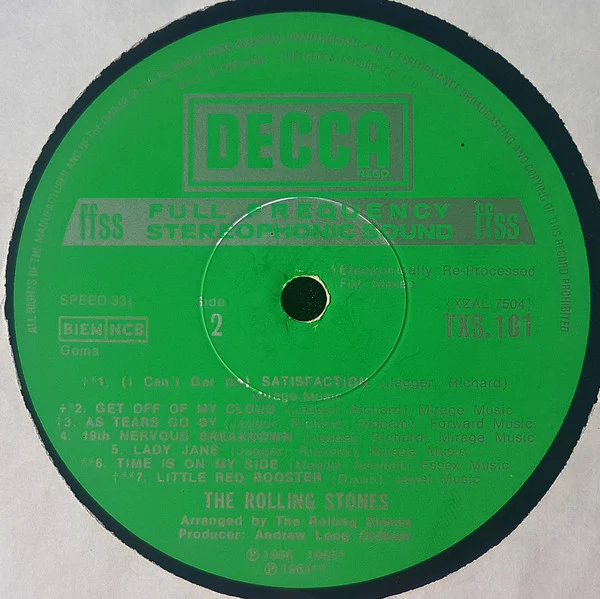 The Rolling Stones - Big Hits (High Tide And Green Grass) (LP, Comp, RP, Gat) - Image 4