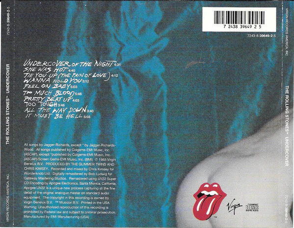 The Rolling Stones - Undercover (CD, Album, RE, RM) - Image 2