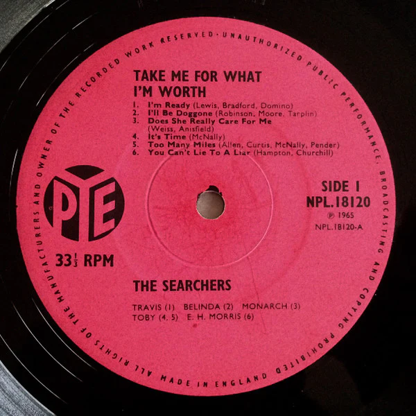 The Searchers - Take Me For What I'm Worth (LP, Album, Mono) - Image 3