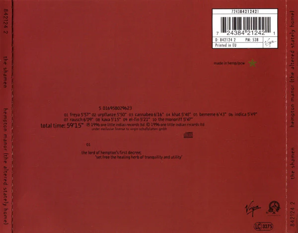 The Shamen - Hempton Manor (CD, Album) - Image 3