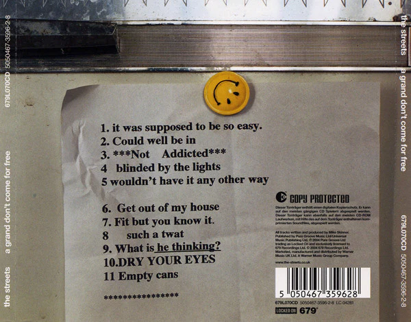 The Streets - A Grand Don't Come For Free (CD, Album, Copy Prot.) - Image 2