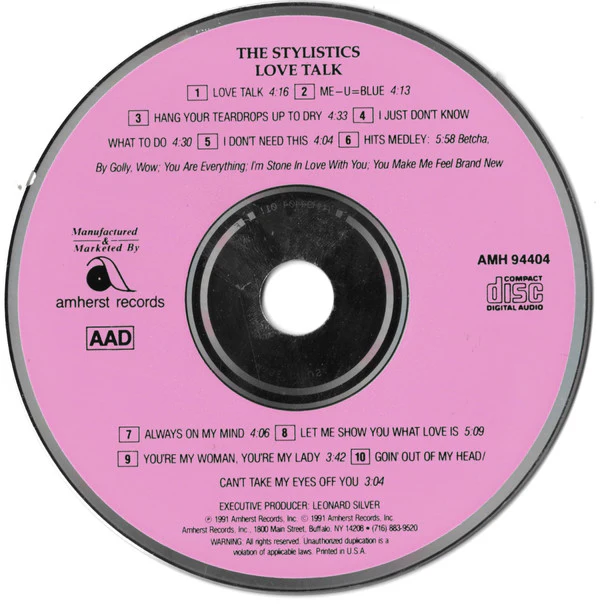 The Stylistics - Love Talk (CD, Album) - Image 4