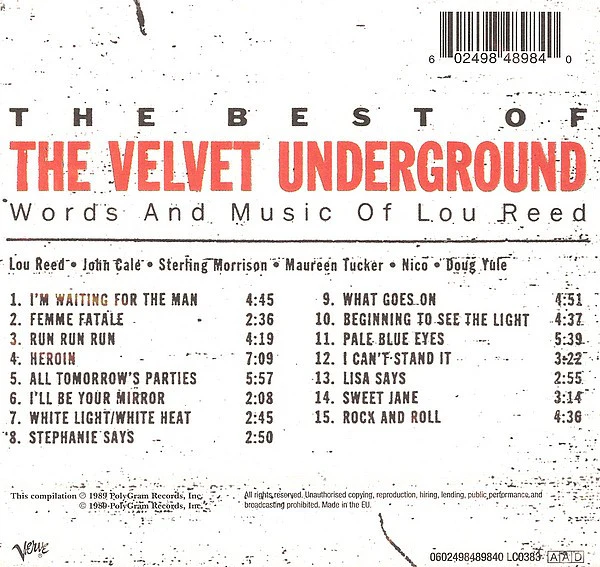 The Velvet Underground - The Best Of The Velvet Underground (Words And Music Of Lou Reed) (CD, Comp) - Image 2