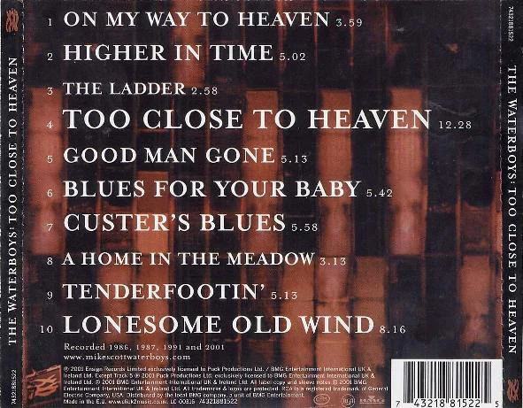 The Waterboys - Too Close To Heaven: The Unreleased Fisherman's Blues Sessions (CD, Album) - Image 2