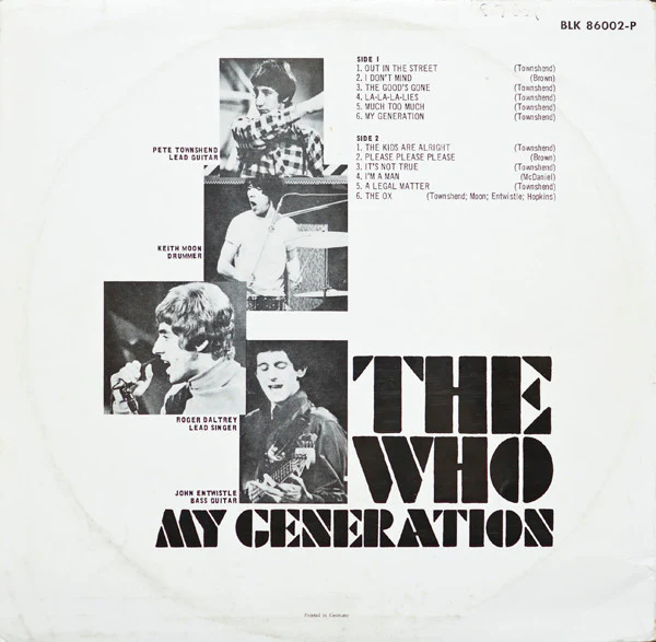 The Who - My Generation (LP, Album, Mono) - Image 2
