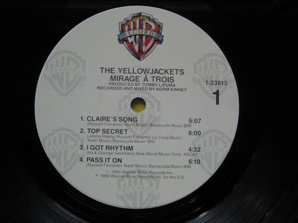 The Yellowjackets* - Mirage À Trois (LP, Album, Cap) - Image 3