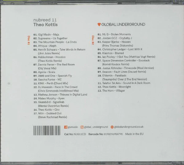 Theo Kottis - Nubreed Global Underground (2xCD, Comp, Mixed) - Image 4