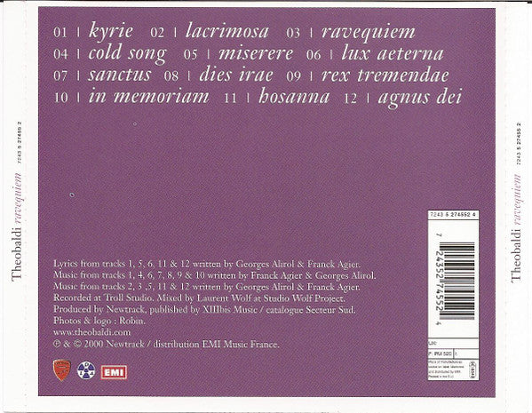 Théobaldi - Ravequiem (CD, Album) - Image 4
