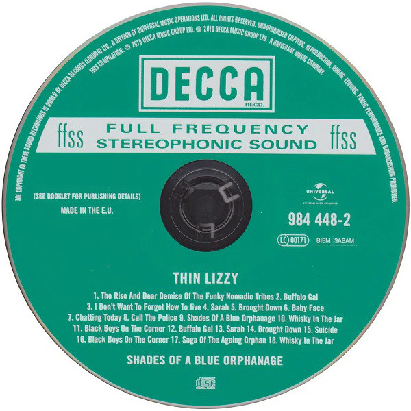 Thin Lizzy - Shades Of A Blue Orphanage (CD, Album, RE, RM) - Image 3