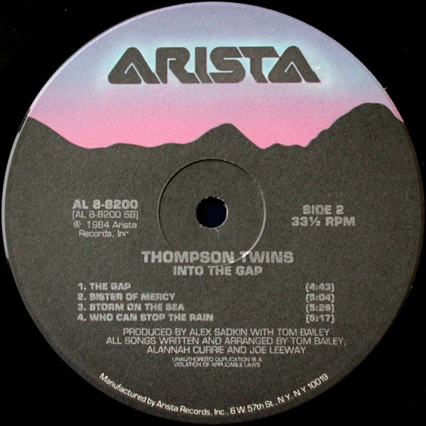 Thompson Twins - Into The Gap (LP, Album, Ind) - Image 4