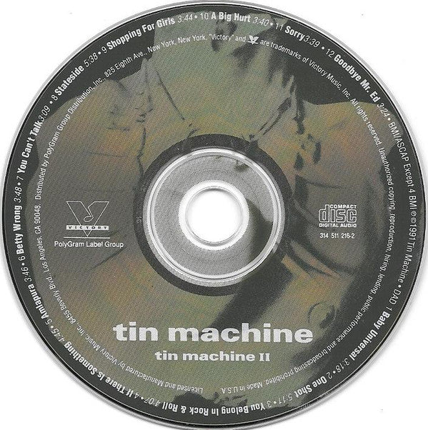 Tin Machine - Tin Machine II (CD, Album) - Image 4