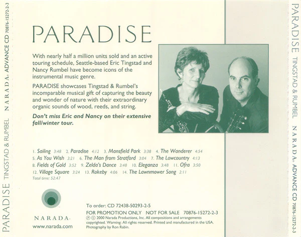 Tingstad & Rumbel - Paradise  (CD, Album, Promo) - Image 2