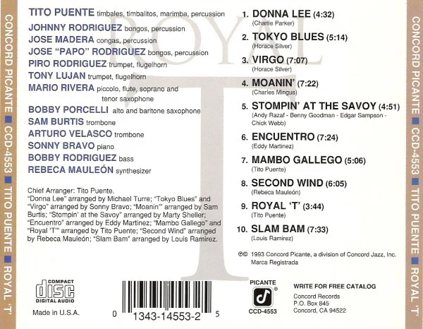 Tito Puente - Royal 'T' (CD, Album) - Image 2
