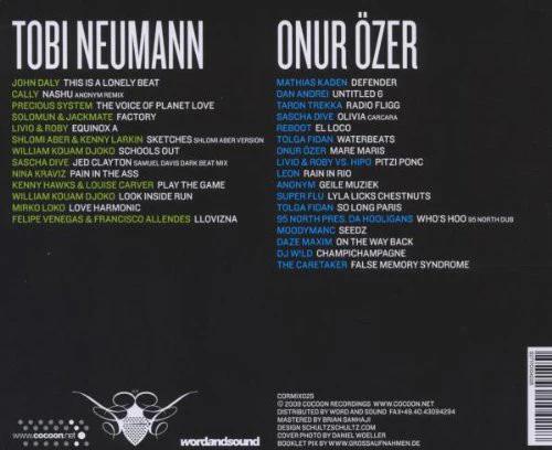 Tobi Neumann & Onur Özer - In The Mix - Green & Blue (2xCD, Comp, Mixed) - Image 2
