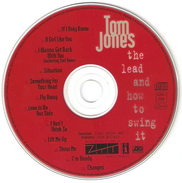 Tom Jones - The Lead And How To Swing It (CD, Album) - Image 3