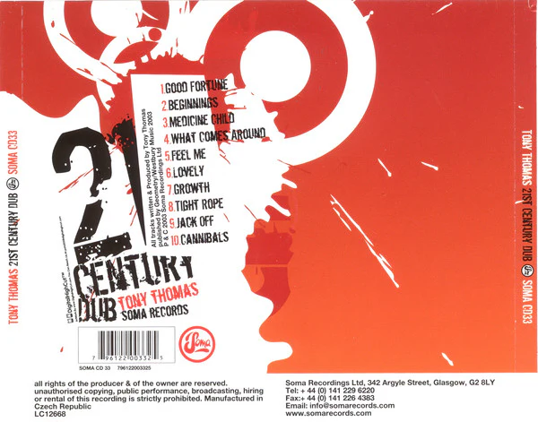 Tony Thomas - 21st Century Dub (CD, Album, Mixed) - Image 2
