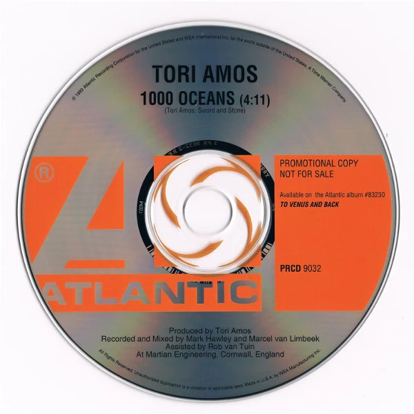 Tori Amos - 1,000 Oceans (CD, Single, Promo) - Image 3