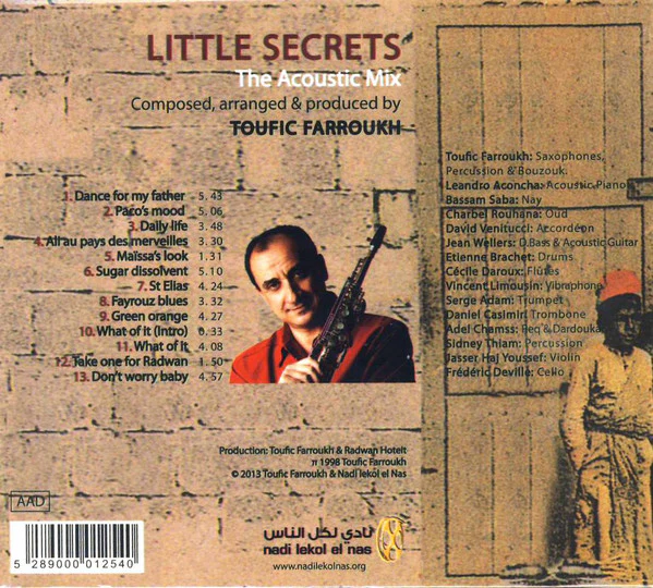 Toufic Farroukh - أسرار صغيرة = Little Secrets (The Acoustic Mix)  (CD, Album) - Image 2