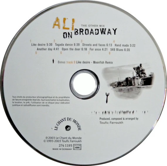 Toufic Farroukh - Ali On Broadway (The Other Mix) (CD, Album) - Image 5