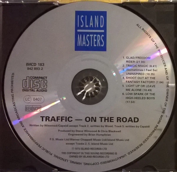 Traffic - On The Road (CD, Album, RE) - Image 3