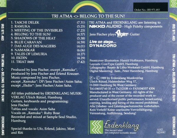 Tri Atma - Belong To The Sun! (CD, Album) - Image 3