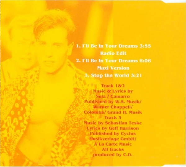 Two 4 You - I'll Be In Your Dreams (CD, Maxi) - Image 2