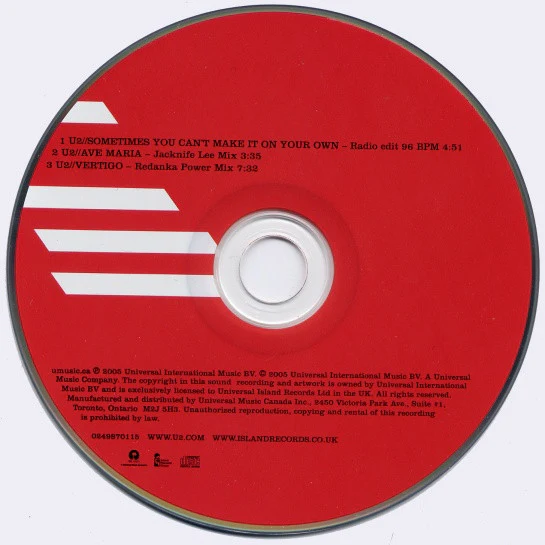 U2 - Sometimes You Can't Make It On Your Own (CD, Single) - Image 3