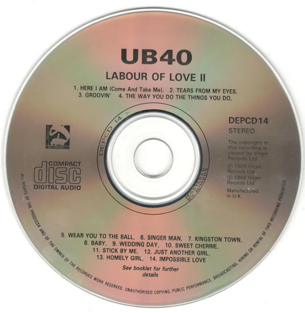 UB40 - Labour Of Love II (CD, Album) - Image 3