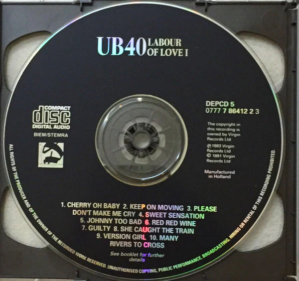 UB40 - Labour Of Love Parts I + II (2xCD, Comp) - Image 3