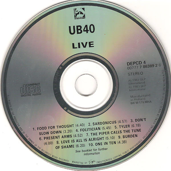 UB40 - Live (CD, Album) - Image 4