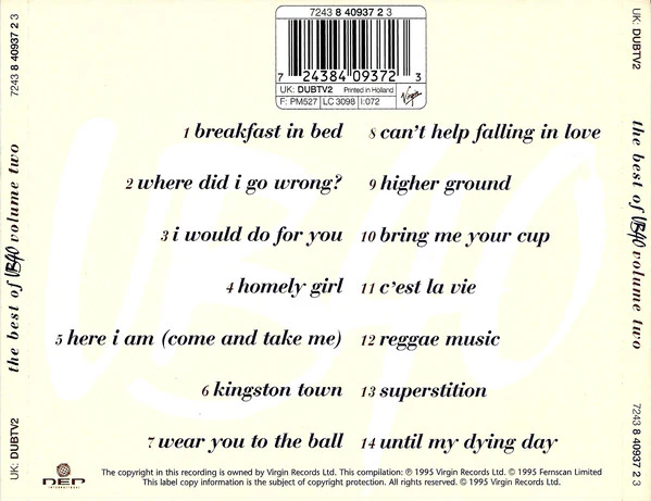 UB40 - The Best Of UB40 - Volume Two (CD, Comp) - Image 2