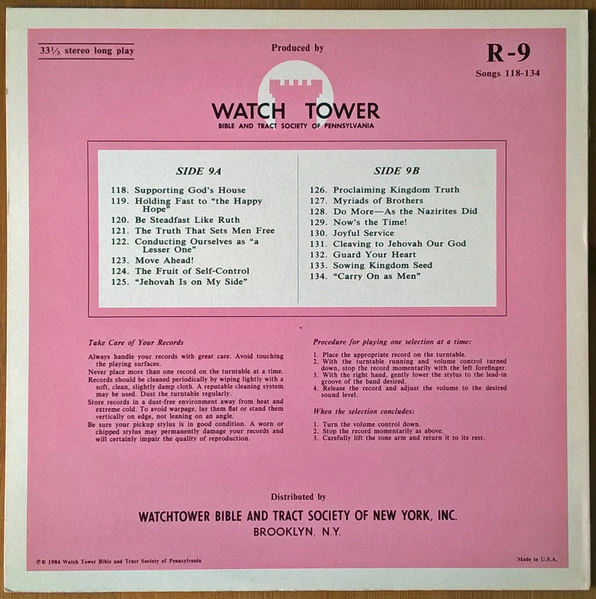 Unknown Artist - Sing Praises To Jehovah Songs 118-134 (LP) - Image 2