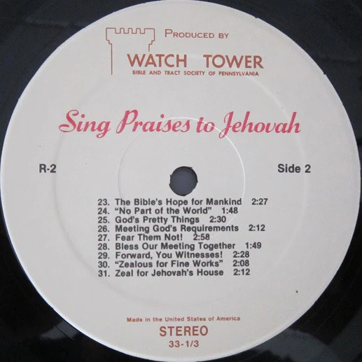 Unknown Artist - Sing Praises To Jehovah Songs 15-31 (LP) - Image 4