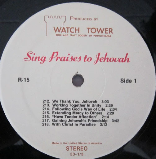Unknown Artist - Sing Praises To Jehovah Songs 212-225 (LP) - Image 3