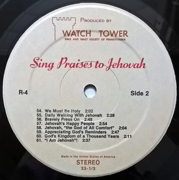 Unknown Artist - Sing Praises To Jehovah Songs 47-61 (LP) - Image 4