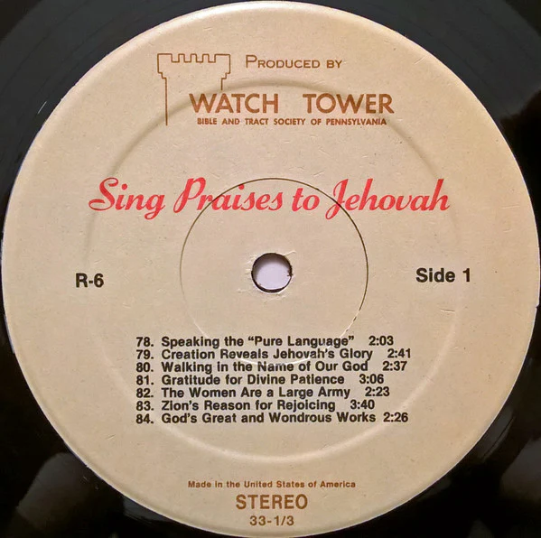 Unknown Artist - Sing Praises To Jehovah Songs 78-90 (LP) - Image 3